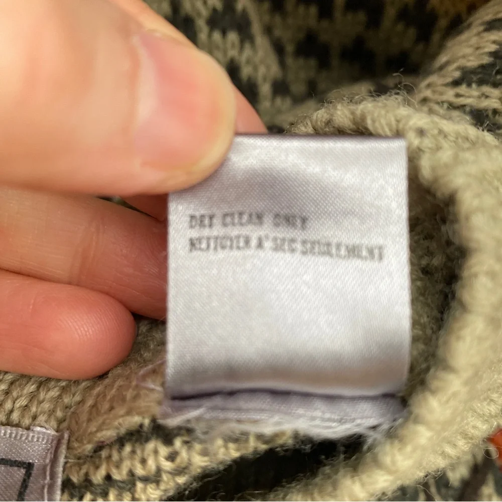 Paul Smith Wool Crewneck Autumn Fall Leaf Vintage Sweater Size 3 - Picture 5 of 7